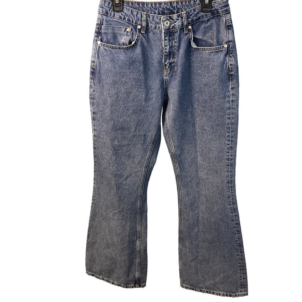 Ragged Women's Classic Blue Trendy High-Waisted Flare Jeans Size 30